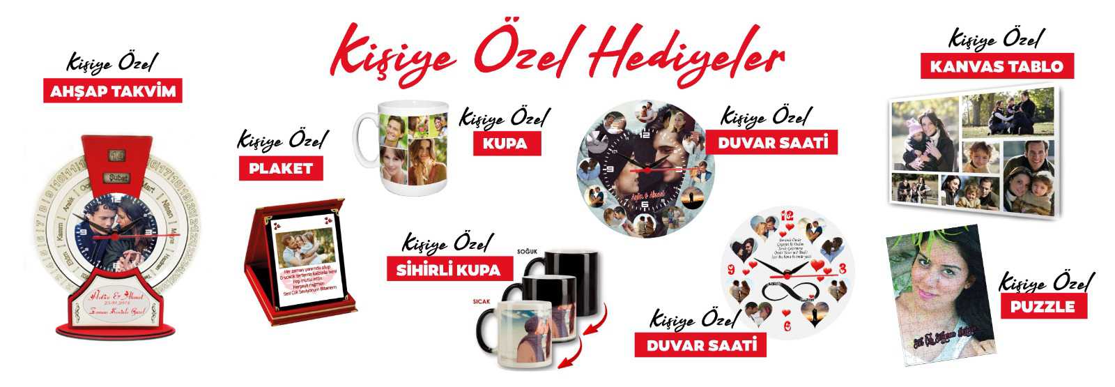 kişiye özel ürünler