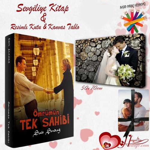 Sevgiliye Kitap Özel Kutu Ve Kanvas Tablo