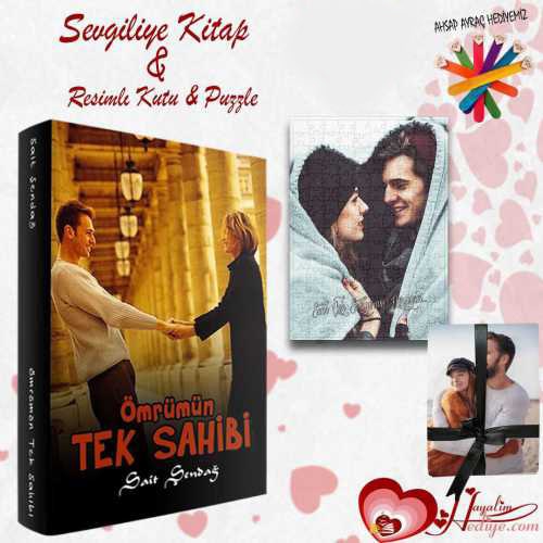 Sevgiliye Kitap Özel Kutu Ve Puzzle